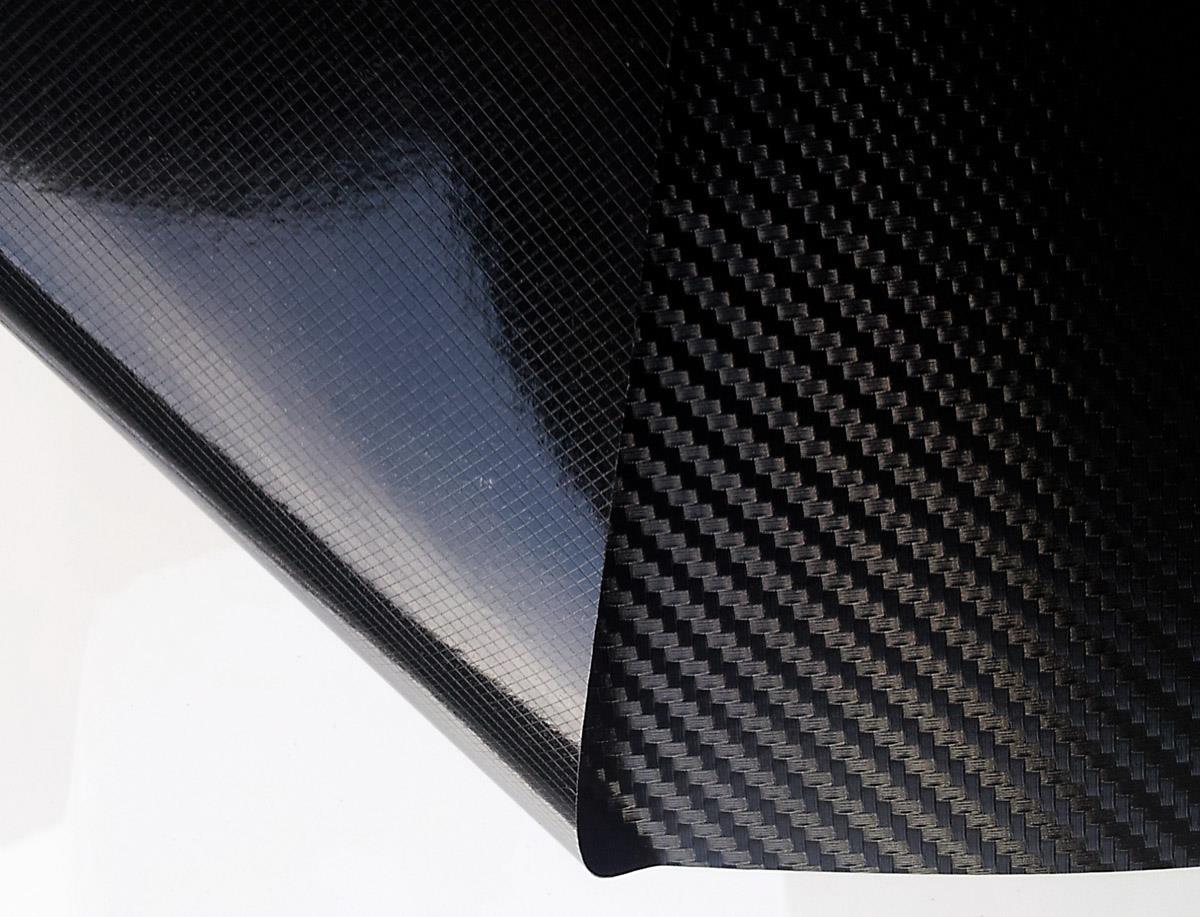 3D Carbon schwarze Lackschutzfolie in Fiberglas-Optik für Fahrzeugoberflächen